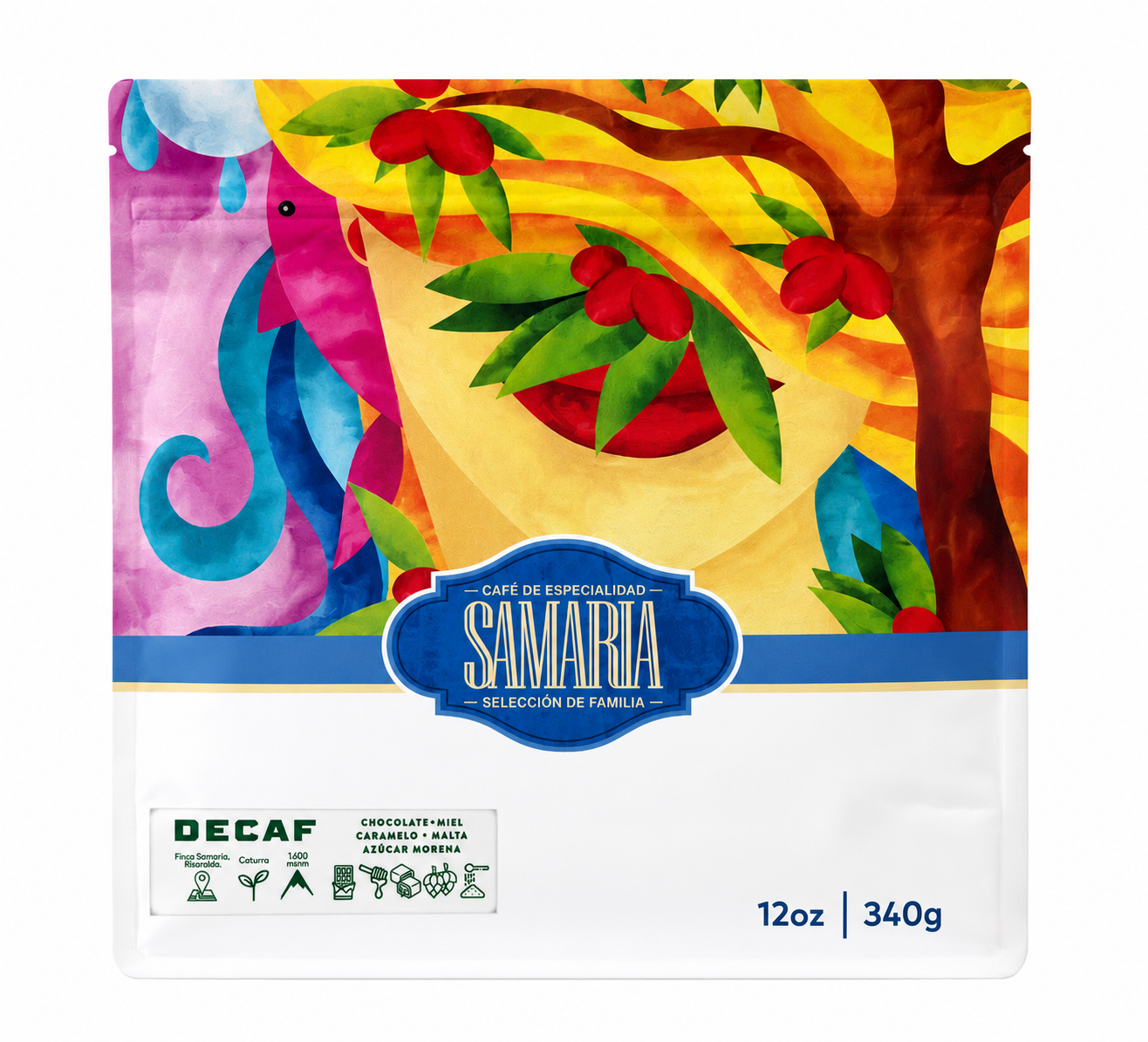 Café Samaria Descafeinado en Grano o Molido- 340g