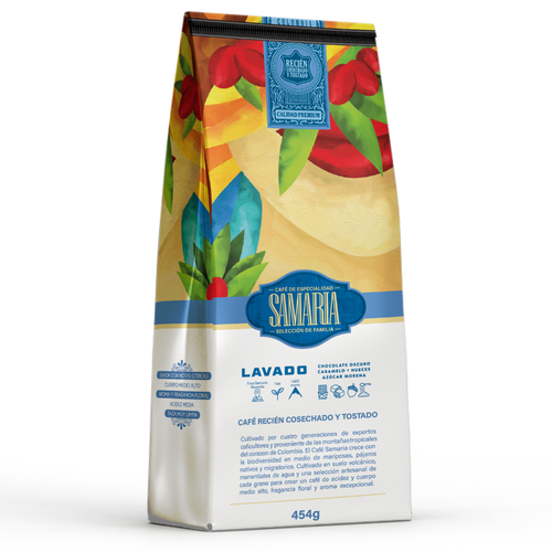 Café Samaria Lavado en Grano - 454g